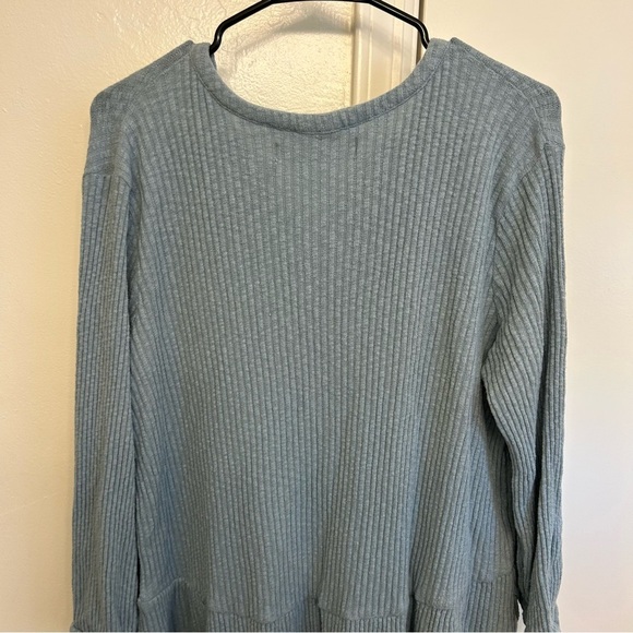 Free People Beach Blossom Button Up T Shirt Dress Light Blue Size Medium - Picture 8 of 9